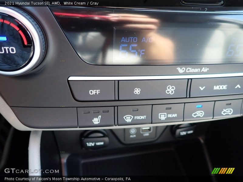 White Cream / Gray 2021 Hyundai Tucson SEL AWD