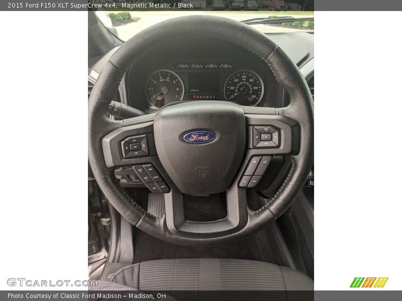 Magnetic Metallic / Black 2015 Ford F150 XLT SuperCrew 4x4