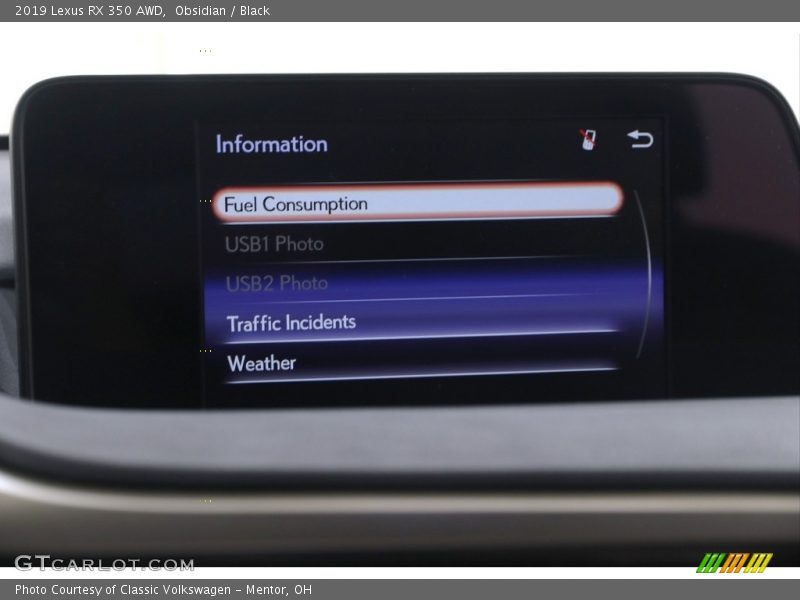 Obsidian / Black 2019 Lexus RX 350 AWD