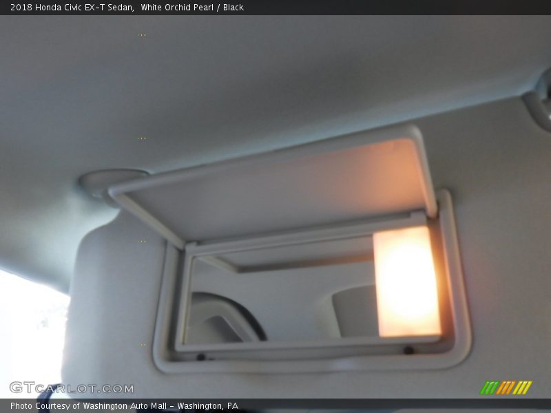 White Orchid Pearl / Black 2018 Honda Civic EX-T Sedan
