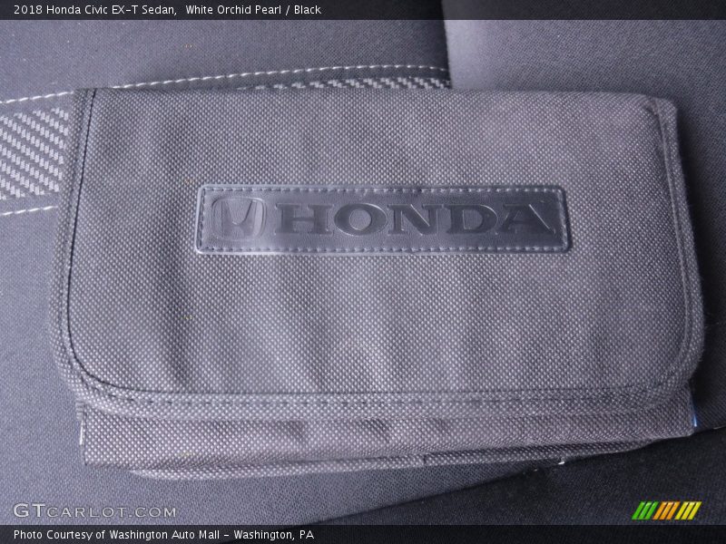 White Orchid Pearl / Black 2018 Honda Civic EX-T Sedan