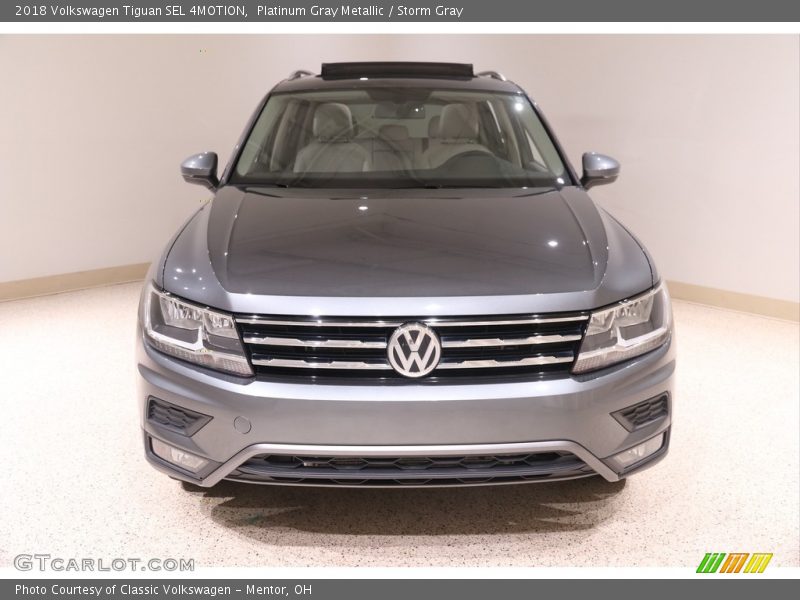 Platinum Gray Metallic / Storm Gray 2018 Volkswagen Tiguan SEL 4MOTION