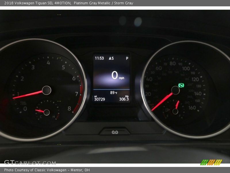 Platinum Gray Metallic / Storm Gray 2018 Volkswagen Tiguan SEL 4MOTION