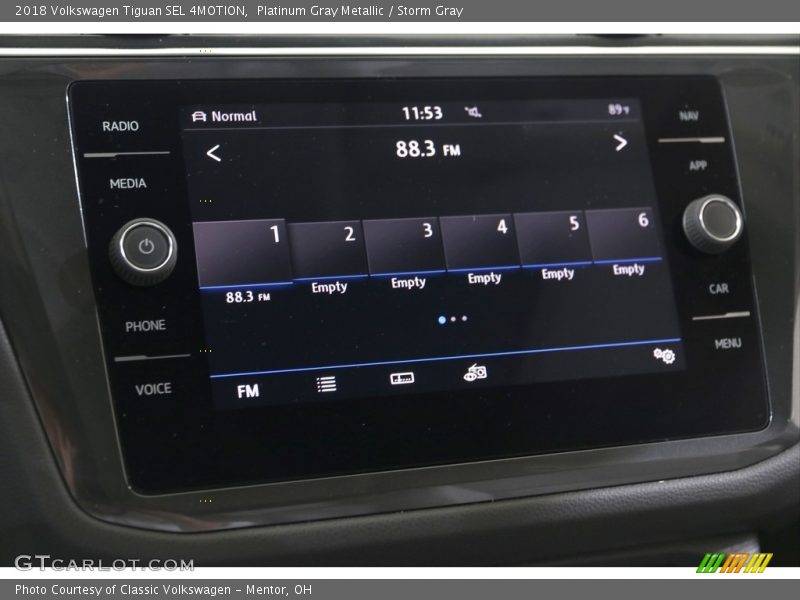 Platinum Gray Metallic / Storm Gray 2018 Volkswagen Tiguan SEL 4MOTION