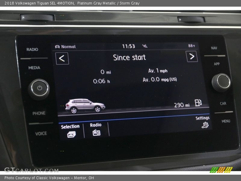 Platinum Gray Metallic / Storm Gray 2018 Volkswagen Tiguan SEL 4MOTION