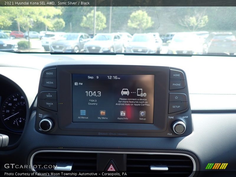 Sonic Silver / Black 2021 Hyundai Kona SEL AWD
