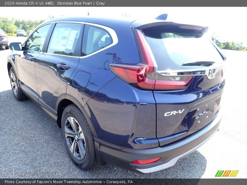 Obsidian Blue Pearl / Gray 2020 Honda CR-V LX AWD
