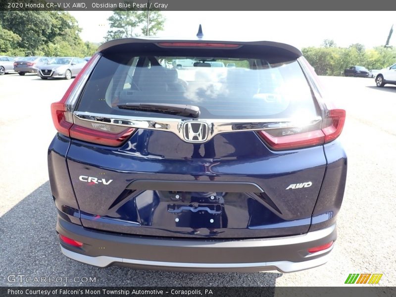 Obsidian Blue Pearl / Gray 2020 Honda CR-V LX AWD