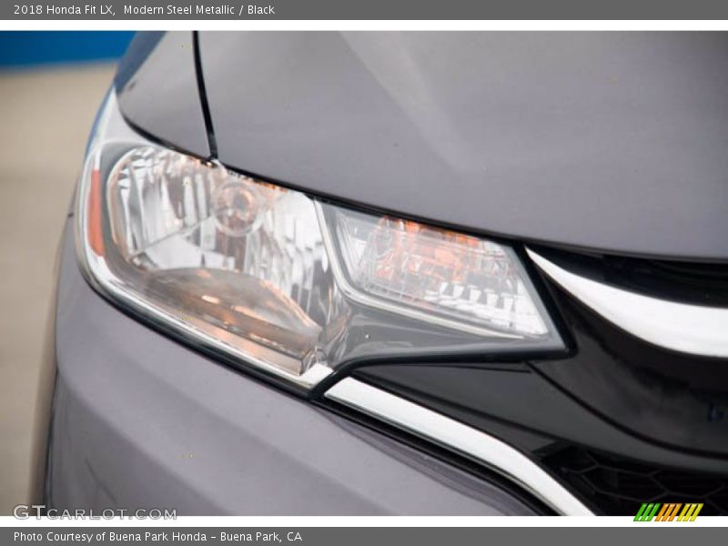 Modern Steel Metallic / Black 2018 Honda Fit LX