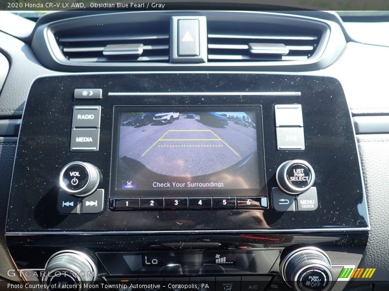 Obsidian Blue Pearl / Gray 2020 Honda CR-V LX AWD