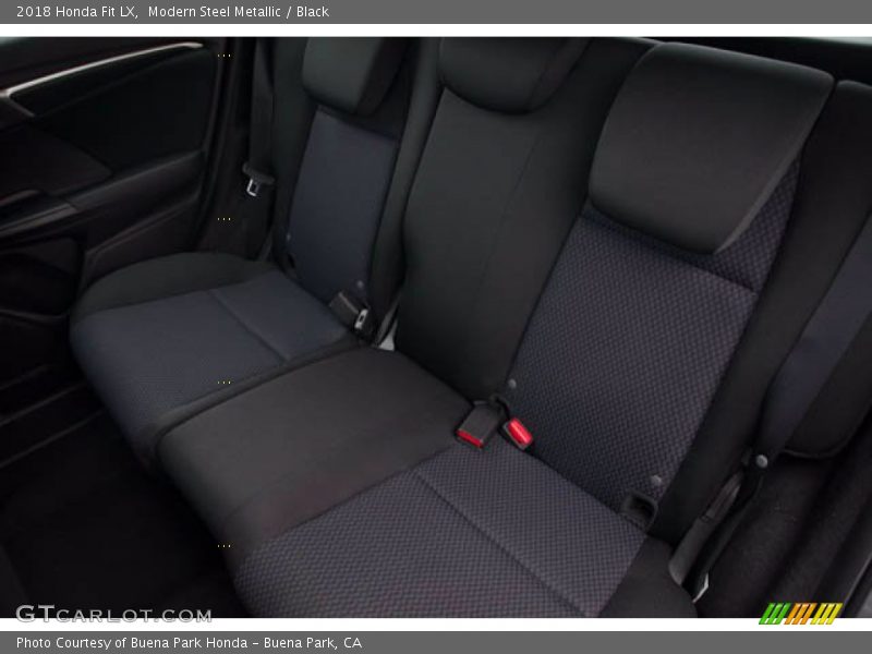 Modern Steel Metallic / Black 2018 Honda Fit LX