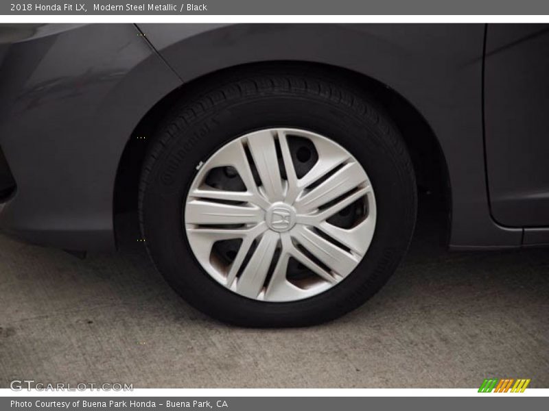 Modern Steel Metallic / Black 2018 Honda Fit LX