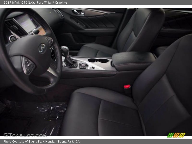 Pure White / Graphite 2017 Infiniti Q50 2.0t
