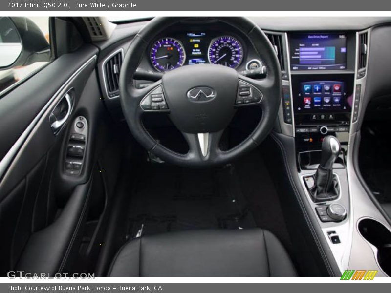 Pure White / Graphite 2017 Infiniti Q50 2.0t
