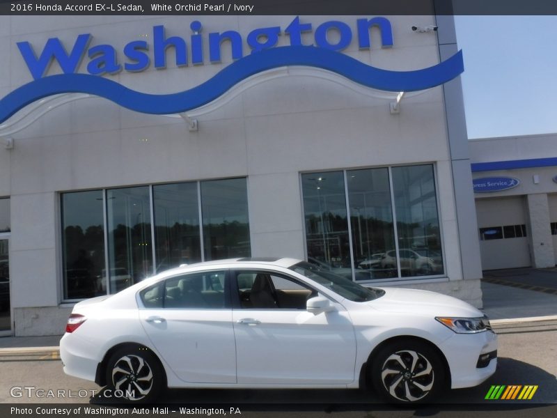 White Orchid Pearl / Ivory 2016 Honda Accord EX-L Sedan