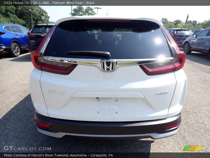Platinum White Pearl / Black 2020 Honda CR-V EX-L AWD