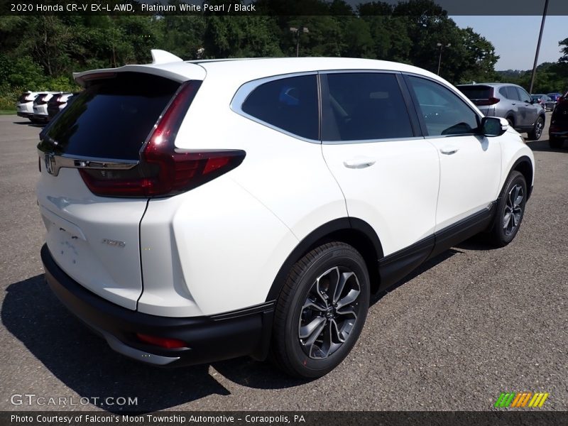 Platinum White Pearl / Black 2020 Honda CR-V EX-L AWD