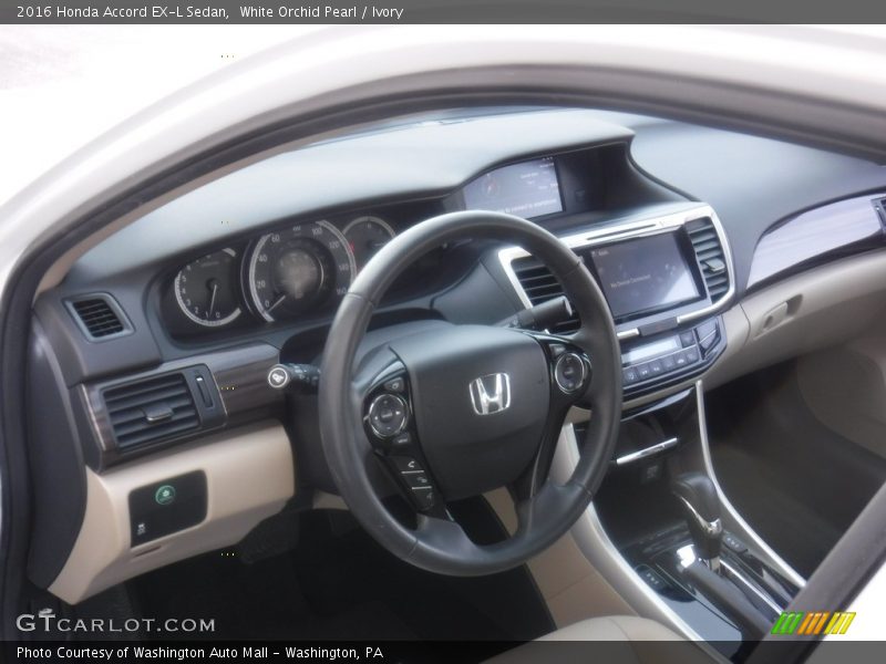White Orchid Pearl / Ivory 2016 Honda Accord EX-L Sedan