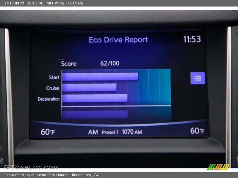 Pure White / Graphite 2017 Infiniti Q50 2.0t