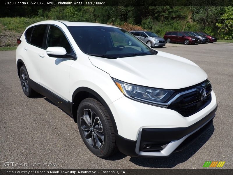 Platinum White Pearl / Black 2020 Honda CR-V EX-L AWD