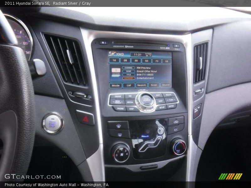 Radiant Silver / Gray 2011 Hyundai Sonata SE
