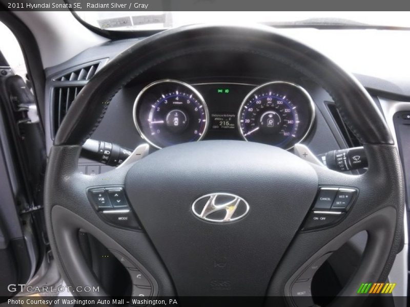 Radiant Silver / Gray 2011 Hyundai Sonata SE