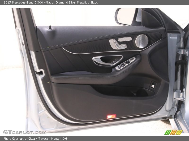 Diamond Silver Metallic / Black 2015 Mercedes-Benz C 300 4Matic