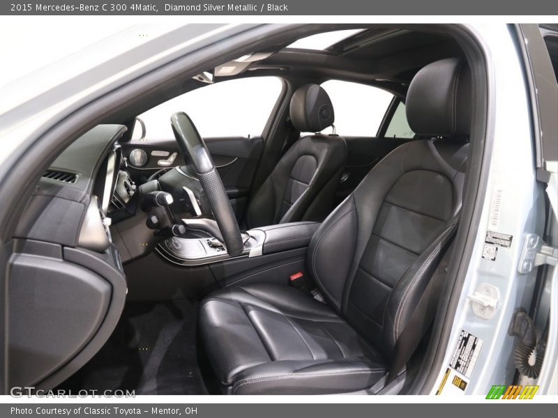 Diamond Silver Metallic / Black 2015 Mercedes-Benz C 300 4Matic