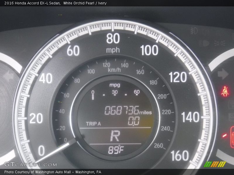 White Orchid Pearl / Ivory 2016 Honda Accord EX-L Sedan