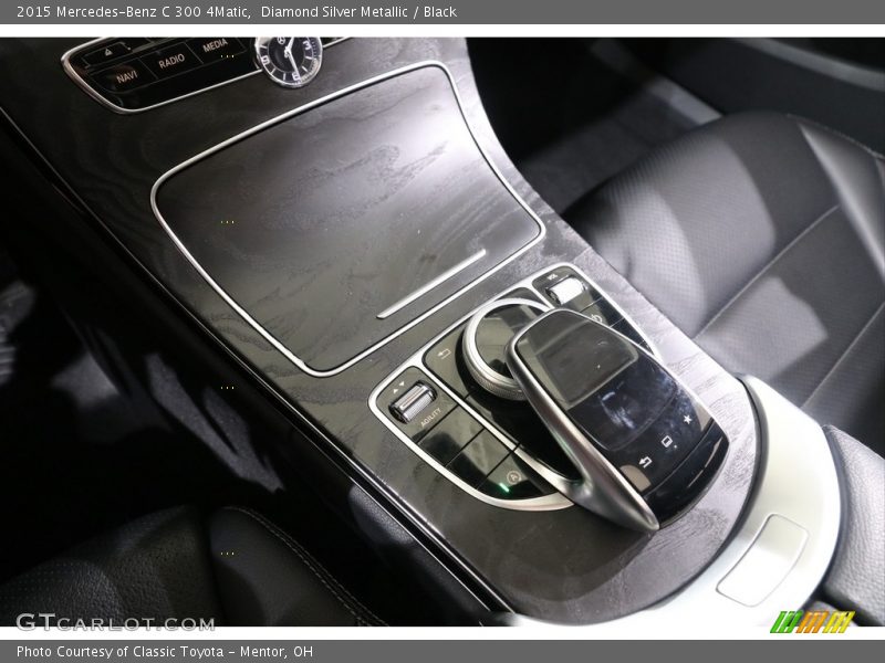 Diamond Silver Metallic / Black 2015 Mercedes-Benz C 300 4Matic
