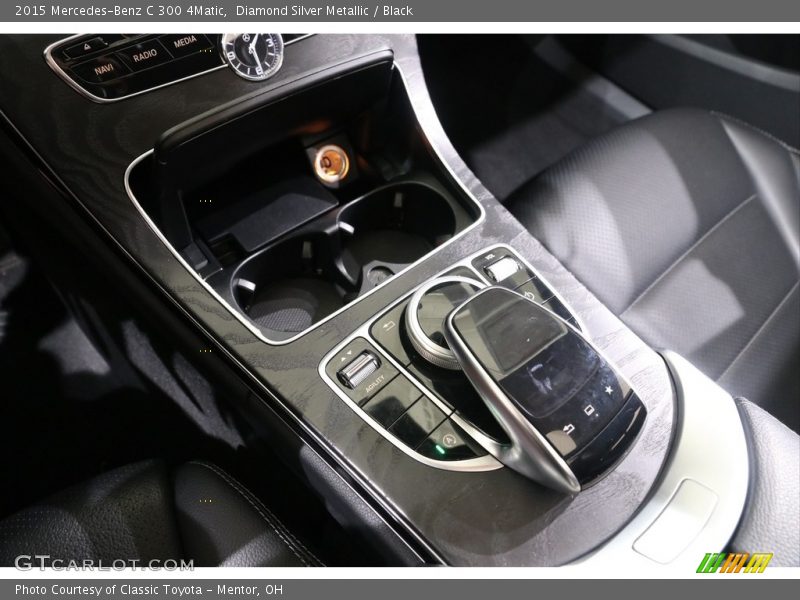 Diamond Silver Metallic / Black 2015 Mercedes-Benz C 300 4Matic