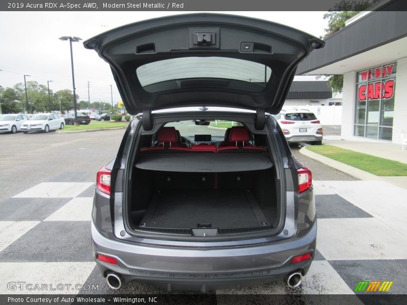 Modern Steel Metallic / Red 2019 Acura RDX A-Spec AWD