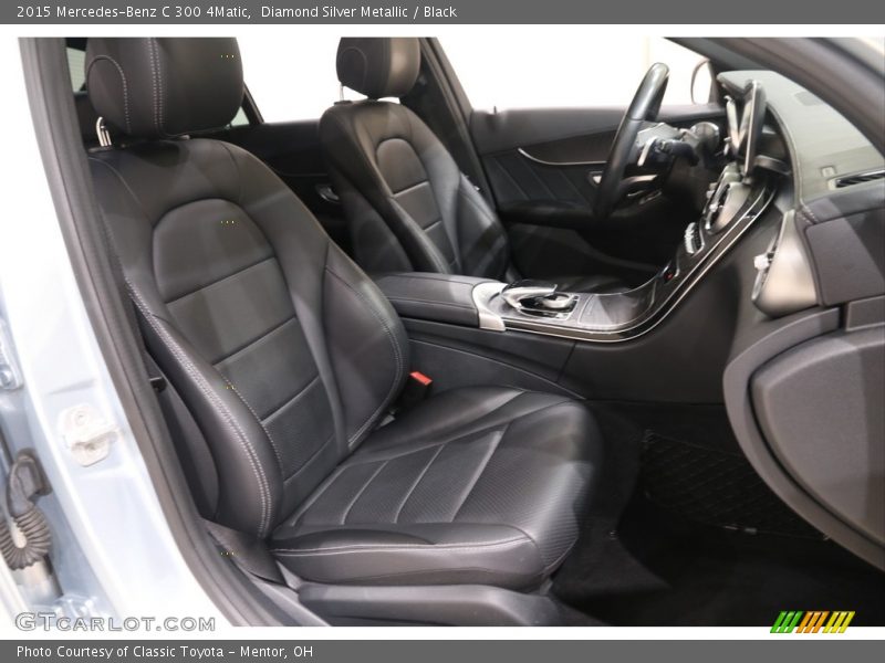 Diamond Silver Metallic / Black 2015 Mercedes-Benz C 300 4Matic