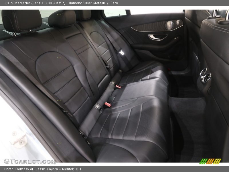 Diamond Silver Metallic / Black 2015 Mercedes-Benz C 300 4Matic