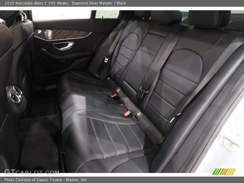 Diamond Silver Metallic / Black 2015 Mercedes-Benz C 300 4Matic