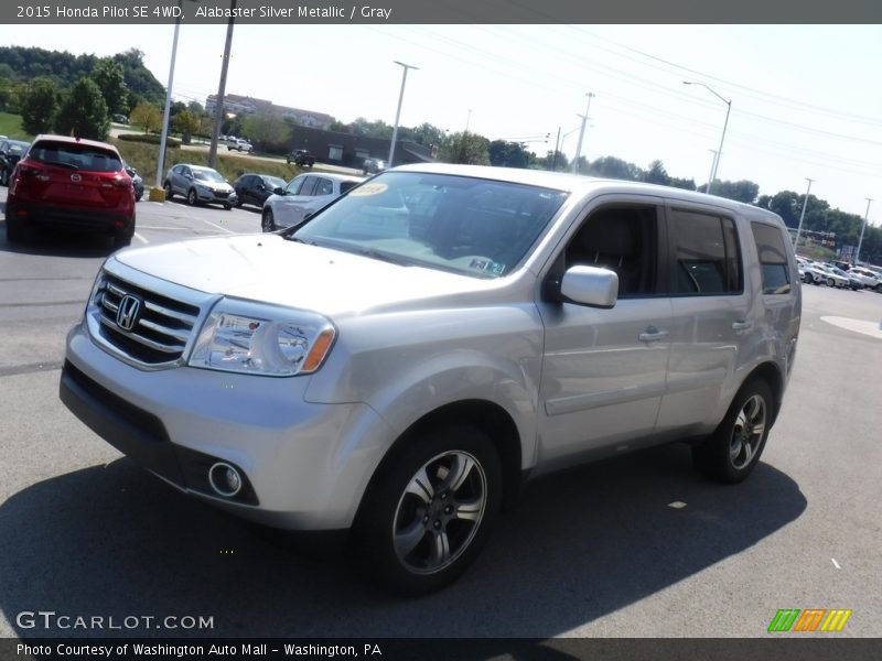 Alabaster Silver Metallic / Gray 2015 Honda Pilot SE 4WD