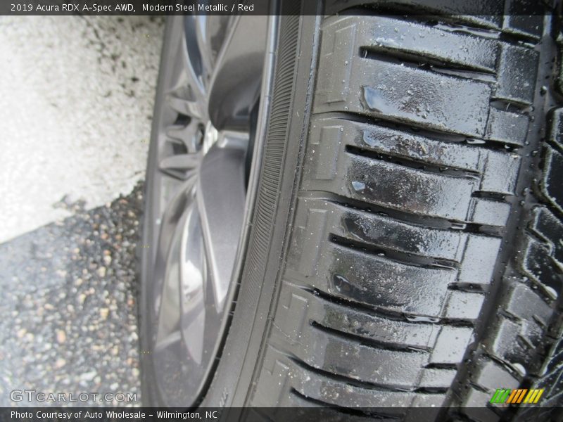 Modern Steel Metallic / Red 2019 Acura RDX A-Spec AWD