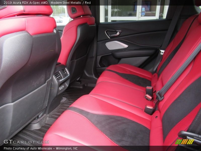 Modern Steel Metallic / Red 2019 Acura RDX A-Spec AWD