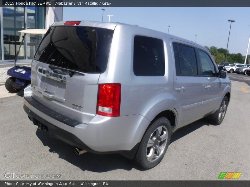 Alabaster Silver Metallic / Gray 2015 Honda Pilot SE 4WD