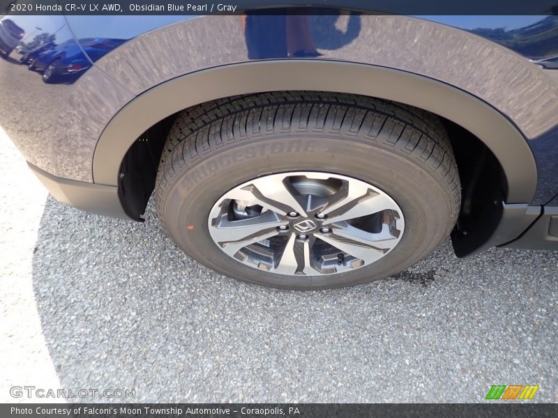 Obsidian Blue Pearl / Gray 2020 Honda CR-V LX AWD