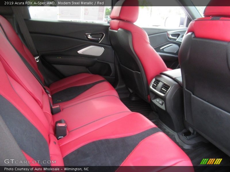 Modern Steel Metallic / Red 2019 Acura RDX A-Spec AWD