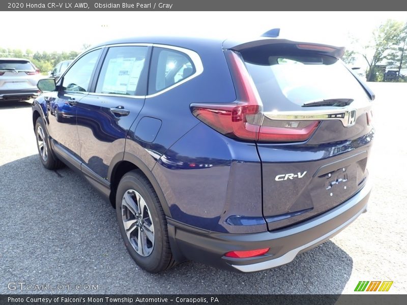 Obsidian Blue Pearl / Gray 2020 Honda CR-V LX AWD