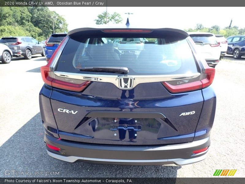 Obsidian Blue Pearl / Gray 2020 Honda CR-V LX AWD