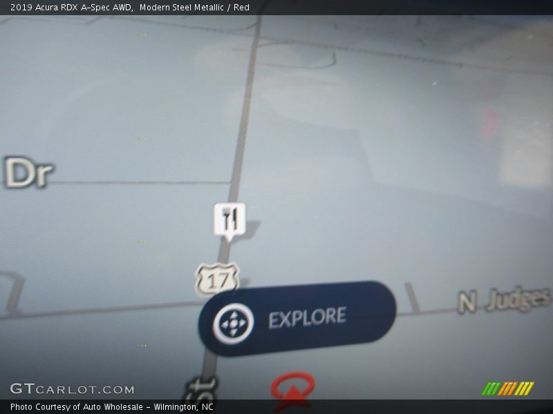 Modern Steel Metallic / Red 2019 Acura RDX A-Spec AWD