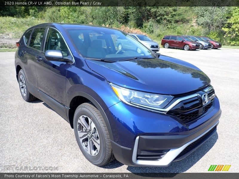 Obsidian Blue Pearl / Gray 2020 Honda CR-V LX AWD