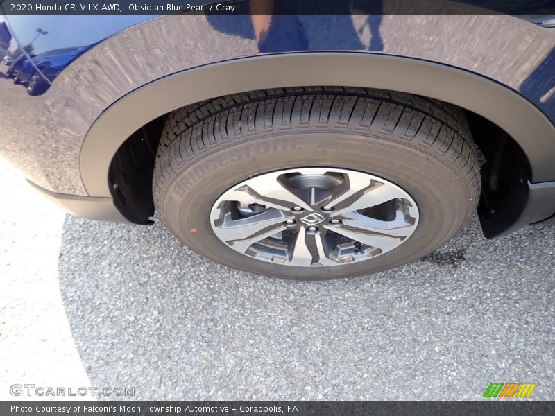 Obsidian Blue Pearl / Gray 2020 Honda CR-V LX AWD