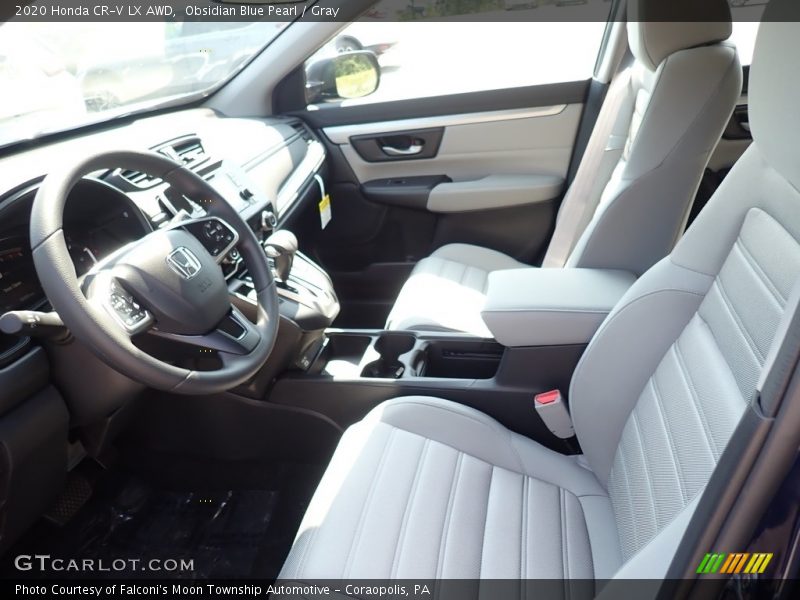 Obsidian Blue Pearl / Gray 2020 Honda CR-V LX AWD
