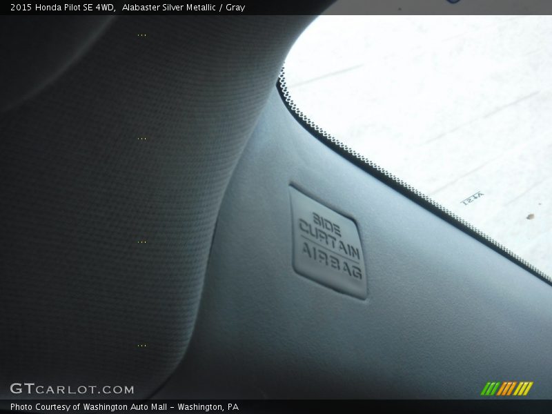 Alabaster Silver Metallic / Gray 2015 Honda Pilot SE 4WD