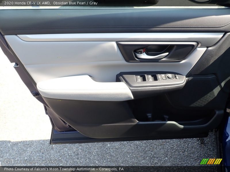 Obsidian Blue Pearl / Gray 2020 Honda CR-V LX AWD