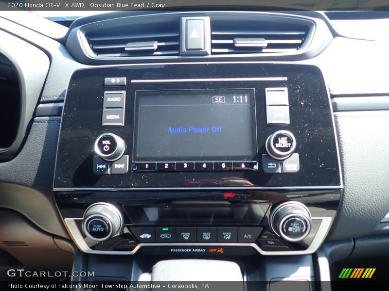 Obsidian Blue Pearl / Gray 2020 Honda CR-V LX AWD